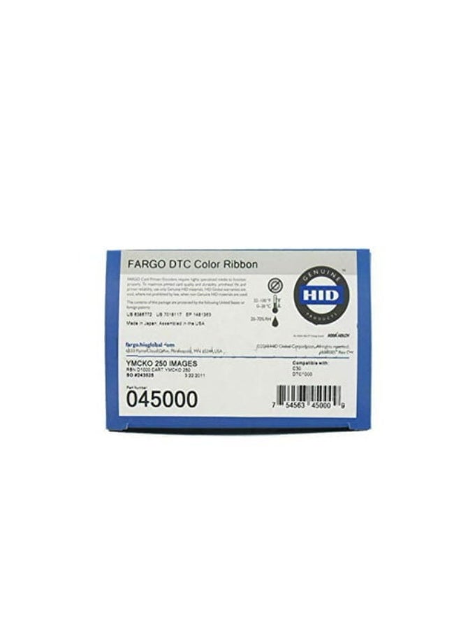 Fargo YMCKO 45000 Full Color Ribbon